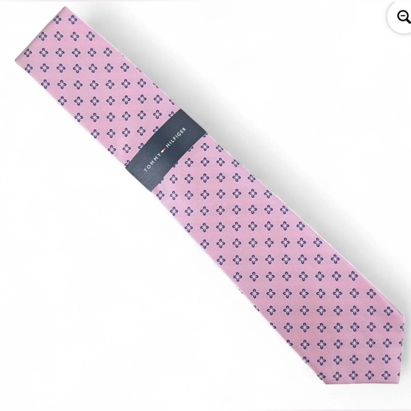 Tommy Hilfiger Men Tie Necktie One Size Pink Floral